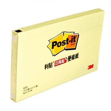 3M  655 利貼 可再貼便條紙【APP滿額下單4%點數(單一帳號最高1500點)】6/30止