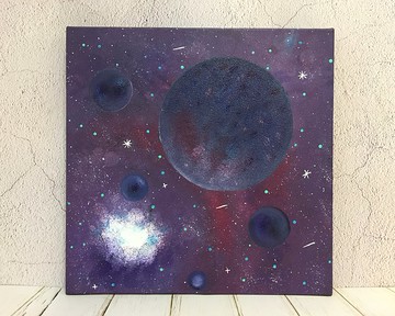 宇宙#26 壓克力畫 療癒生活 30x30 居家裝飾 藝術作品 手繪