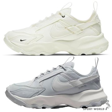 Nike 休閒鞋 女鞋 增高 厚底 TC 7900 米白/灰【運動世界】DD9682-100/DD9682-005