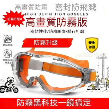 臺灣🚍8H出🉑【密封防塵】護目鏡 硅膠防霧眼鏡 飛濺防護眼鏡衝擊風沙騎行防塵打磨眼罩勞保 護目鏡 防塵風沙【內可佩戴眼鏡