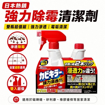 【Johnson莊臣】除霉 除黴噴霧 除黴慕斯 除黴 浴廁除霉強力噴霧組 本體400ml+補充400ml