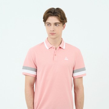 GIORDANO 男裝抗UV涼感POLO衫 - 09 粉紅色