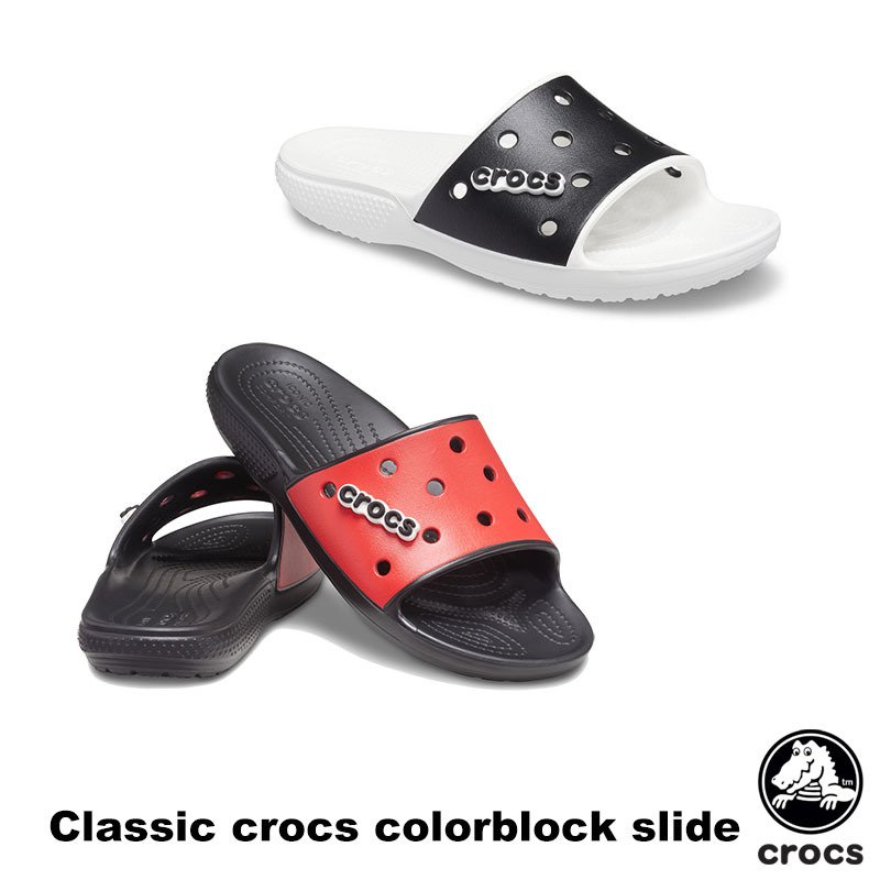 クロックス CROCS クラシック クロックス カラーブロック スライド classic crocs colorblock slide メンズ  レディース サンダル シューズ 男女兼用 [BB] 通販 LINEポイント最大1.0%GET | LINEショッピング