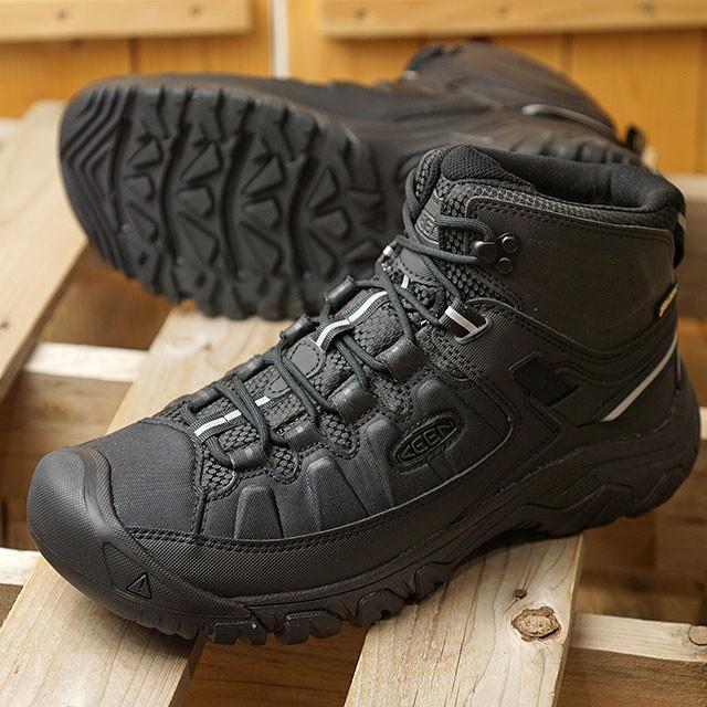 KEEN キーン トレッキングシューズ ターギー イーエックスピー ミッド ウォータープルーフ M TARGHEE EXP MID WP  1023021 SS20 アウトドア 防水 靴 Black | LINEブランドカタログ