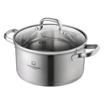 WAGENSTEIGER Tiff系列 IH電磁爐適用不鏽鋼雙耳鍋 26cm  1個  不鏽鋼 銀色