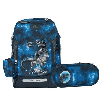 【毒】Beckmann AIR FLX 擴充護脊書包20~25L+文具袋 - 變形暴龍