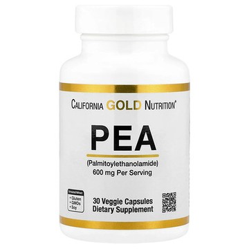 California Gold Nutrition, PEA（棕櫚酰胺乙醇），30 粒素食膠囊（每粒 300 毫克）