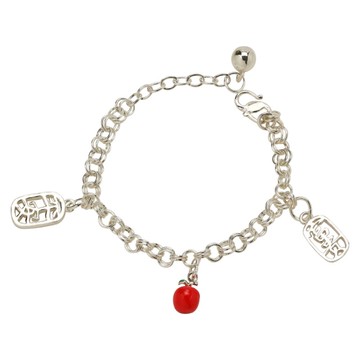 富貴蘋安-寶寶純銀手鍊