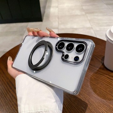 一體合金360°支架 磁吸 不發黃 防摔殼 適用於 三星Galaxy S25 S24 Ultra S25 手機殼 保護殼