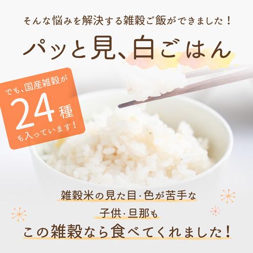 まとめ買い 雑穀雑穀米 国産 送料無料 白の雑穀 1.6kg（400g×4袋） 24雑穀 24種 白 健康 ダイエット 初心者向け マンナン 非常食 もちプチ