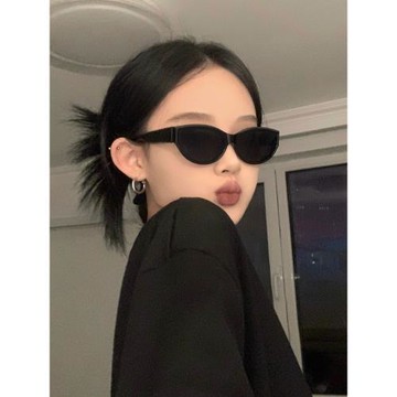 貓眼墨鏡女款2025新款大臉方圓臉太陽眼鏡高級感辣妹拍照防紫外線