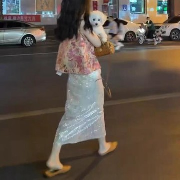 25709新大愛美依緣2026夏季新款國風無袖馬甲上衣高腰半身裙洋氣
