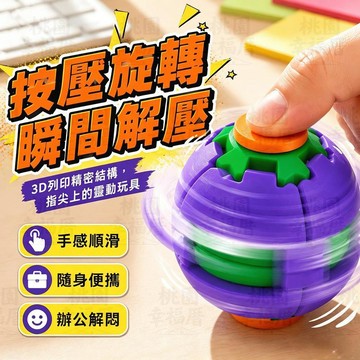 ⌛️限時下殺⌛️3D列印減壓球 按壓旋轉球 指尖陀螺 EDC玩具 按壓旋轉 辦公室隨身解悶 解壓玩具 解悶玩具 交換禮物