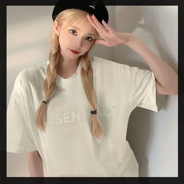 稀有色FOG 限量FEAR OF GOD EssentiaIs l 展會限定顏色短袖T恤 短袖