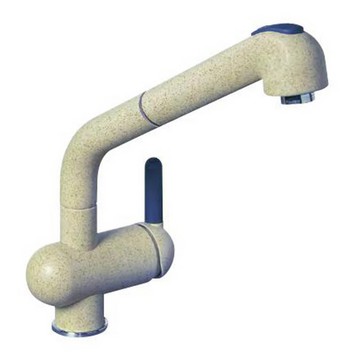 【大巨光】義大利ELLECI 廚房檯面伸縮水龍頭 黑 (URANO)