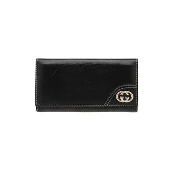 GUCCI 181595 GG 皮革長夾長款錢包