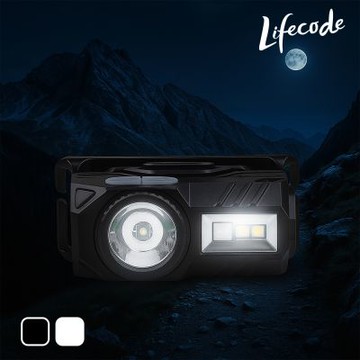 LED多用途 頭燈帶 磁吸帶 帽夾 TYPEC充電-2色可選