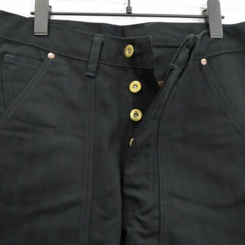 未使用 JOE McCOY ジョーマッコイ ペインターパンツ 8HU BLACK