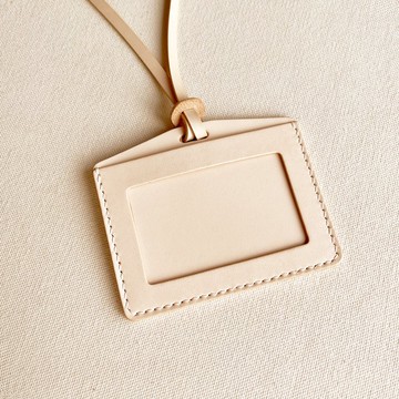 【職場配件】Luca 皮革證件套+ 掛繩 證件套/悠遊卡套/植鞣革