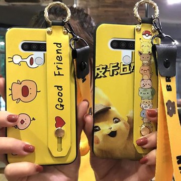 適用于LG Stylo6手機殼手機支架保護殼可愛卡通系列手機套掛繩腕