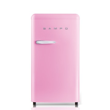 【SAMPO 聲寶】歐風美型 99L直冷單門小冰箱SR-C10(P)