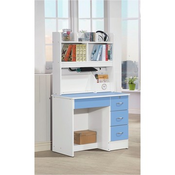 AS DESIGN雅司家具-倫尼淺藍雙色書桌(全組)-91x55x155cm(有兩色可選)