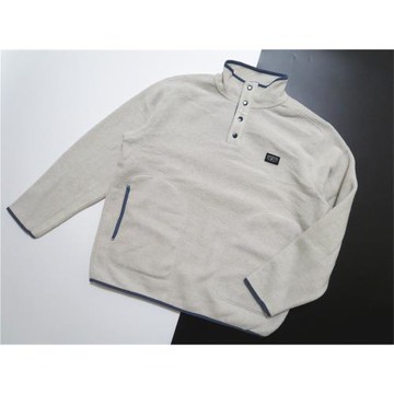 澳洲街頭潮牌復古寬松版型套頭立領搖粒絨fleece打底純色運動衛衣