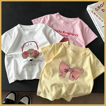 🌺女童上衣🌺兒童短袖t恤純棉女童夏裝嬰兒寶寶童裝男童上衣一件代髮中小童 E2UG