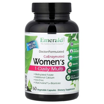 Emerald Laboratories, Coenzymated 女性每日 1 粒複合維生素，60 粒素食膠囊