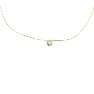 JEWELRY 無品牌珠寶 18K黃金 0.5ct 鑽石 項鍊  【二手名牌BRAND OFF】