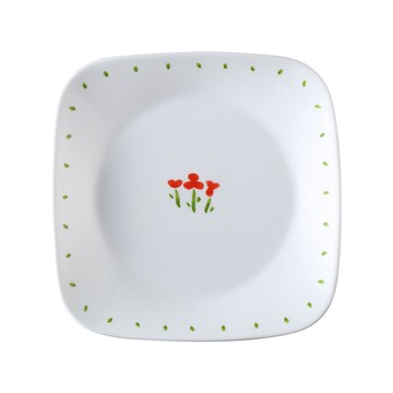 Corelle Brands 小紅花方形8吋平盤