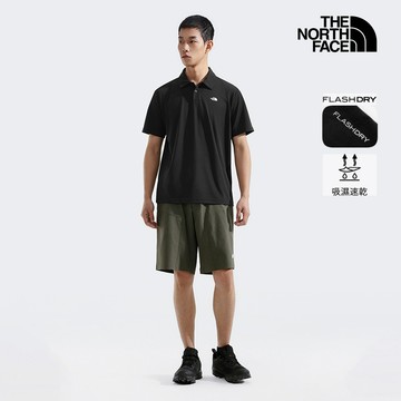 男款黑色吸濕排汗POLO衫｜8EY5JK3