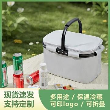 保溫袋冷藏箱戶外保溫箱車載冰箱包便攜大容量折疊鋁框保溫包批發
