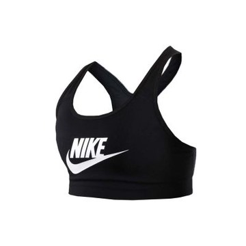 NIKE 女運動內衣-緊身上衣 運動背心 慢跑 路跑 健身 運內 899371010 黑白