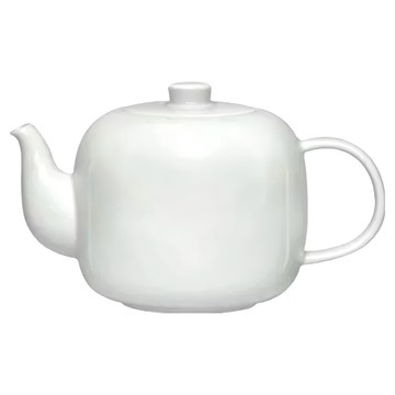 TAIWANGLASS 台灣玻璃 白瓷茶壺 213 x 134 x 132mm  白色  840ml  1個