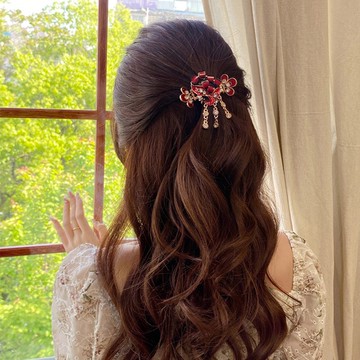 氣質半扎發抓夾新款后腦勺發夾優雅發抓夾子頭飾女發卡