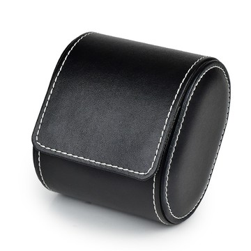 P&W 【名錶收藏盒】【黑色超纖皮革】1只/1入/1位 大錶適用 手工精品 錶盒 旅行收納盒
