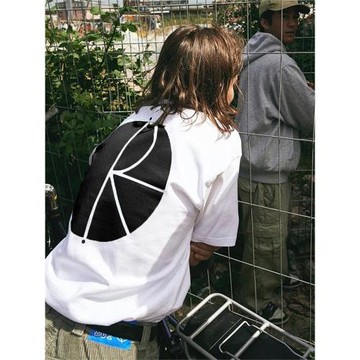 潮物Woo Polar Skate Co Fill Logo Tee 經典印花滑板情侶短袖T恤