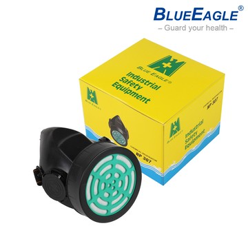 【藍鷹牌】單濾罐式防毒口罩 防塵面罩 雙排氣孔 呼吸護具 NP-307 可選搭RC-1~RC-9 各式濾罐