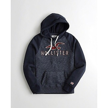 Hollister HCO 長袖 帽T  藍色 0679