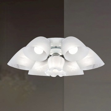 E27經典風半吸頂六燈 B61-13-63635