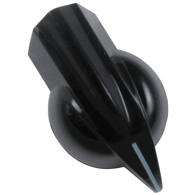 Raised Chicken Head Knob Black