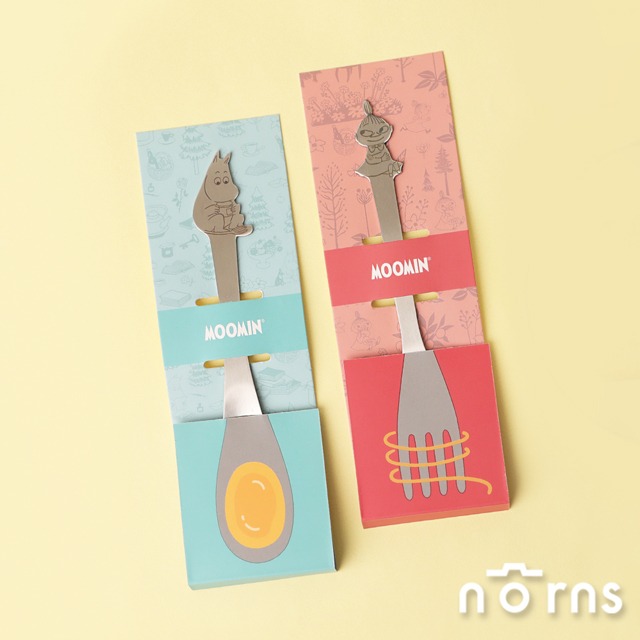 【Norns】Moomin嚕嚕米不鏽鋼叉匙- Norns Original Design姆明 小不點 正版授權304不銹鋼湯匙叉子 立體造型環保餐具 (每款式最少需購買3件)