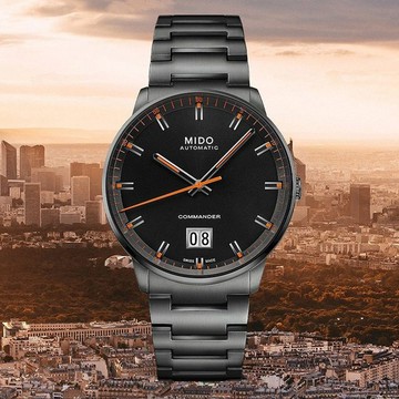 MIDO 美度 COMMANDER 香榭系列大日期機械錶-M0216263305100/42mm