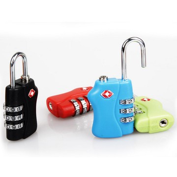 高檔鋅合金三位數輪旅行海關密碼鎖