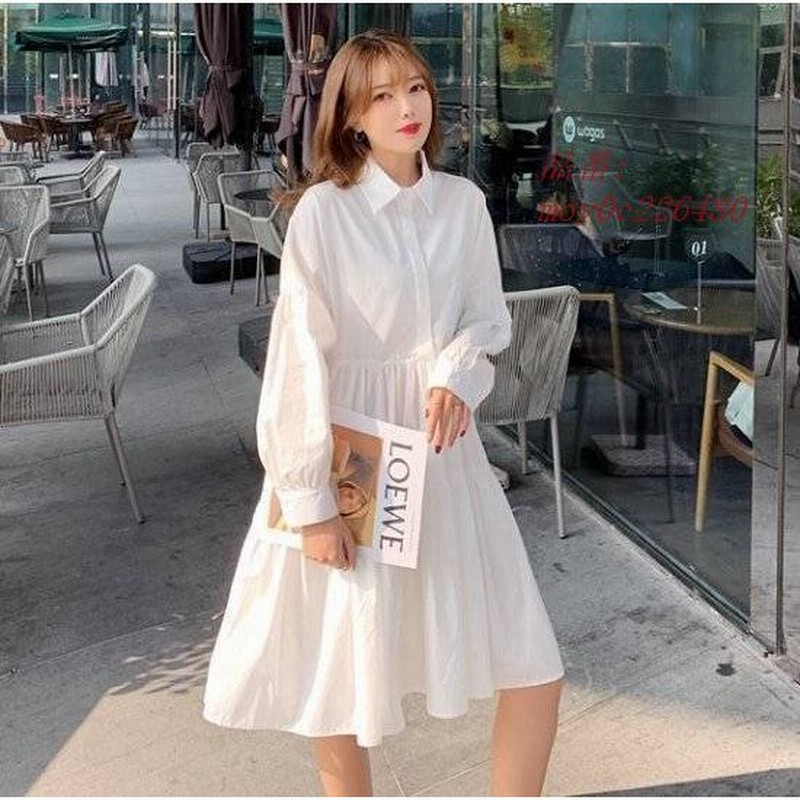 シャツワンピース ワンピース トップス レディース 代 30代 冬 秋 きれいめ 50代 長袖 膝丈 大きいサイズ フ秋冬 Aライン 可愛い 無地 40代 シンプル 通販 Lineポイント最大0 5 Get Lineショッピング