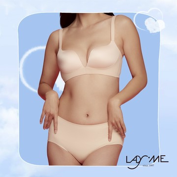 LadyMe 裸感無痕珍珠紗抗菌內褲 【M-XL】