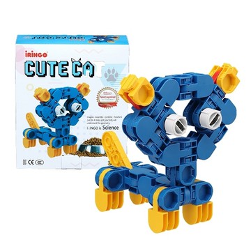 韓國 iRingo - 百變創意3D積木-可愛動物系列-可愛貓咪-39片