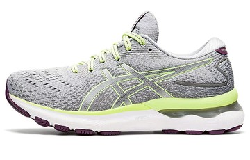 WMNS GEL NIMBUS 24 PIEDMONT GREY LIME GREEN