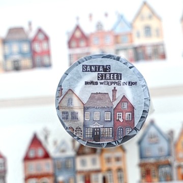 聖誕小鎮 亮面PET膠帶